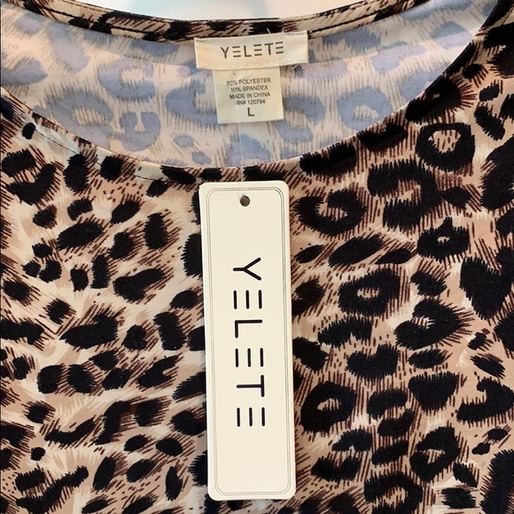 Yelete Leopard Print Maxi Dress Sz S - Picture 5 of 6